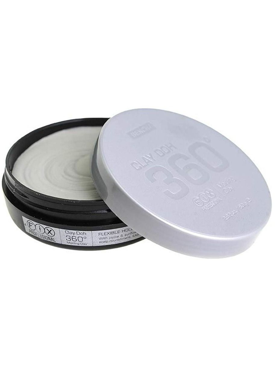 Bench/Fix Professional Clay Doh 360 Hair Molding Clay Easy Rinse Formula 2.82 ounces / 80 grams