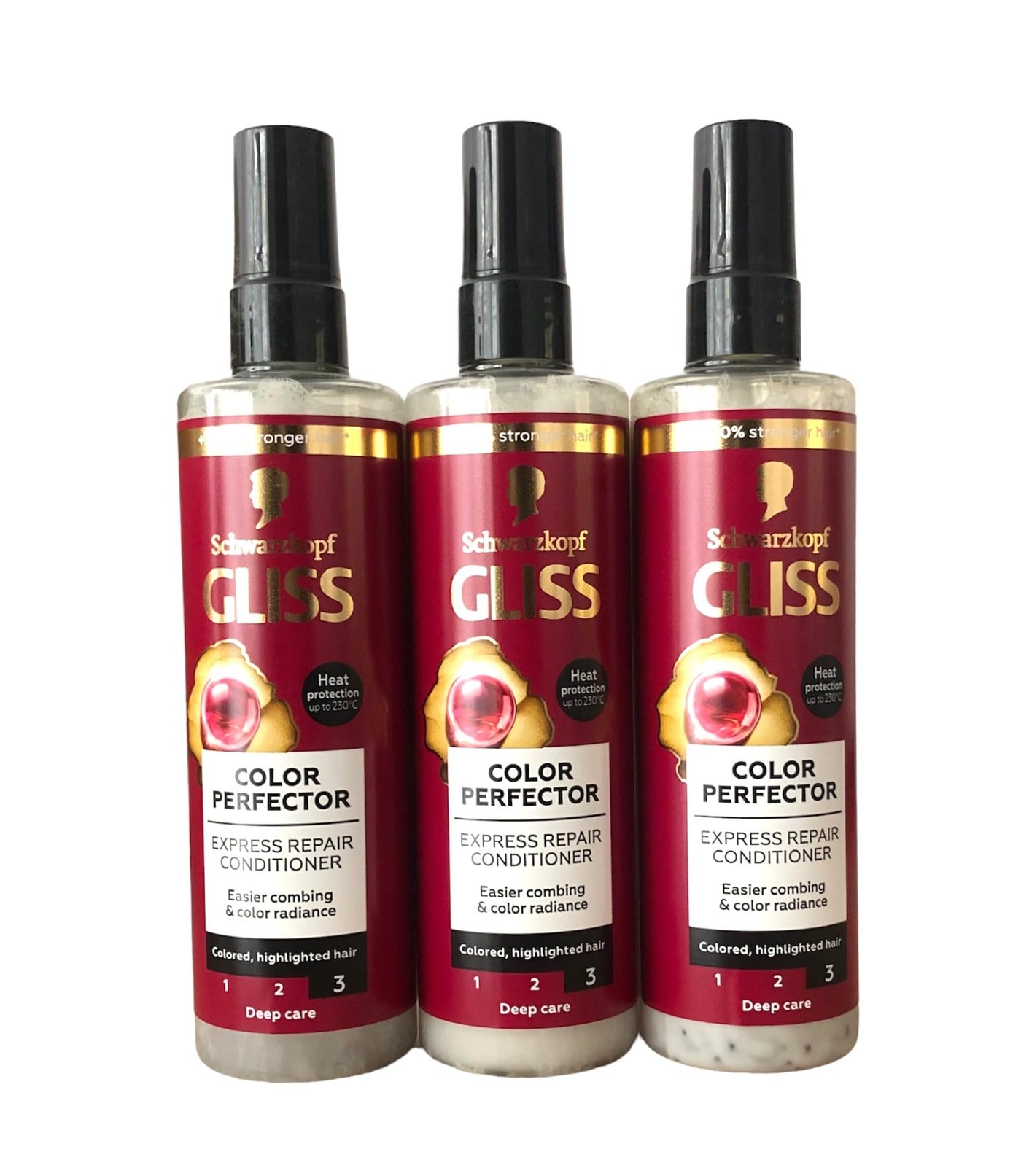 GLISS Hair Repair Leave-in Conditioner, Color Guard Express Repair for Colored or Highlighted Hair, 6.8 Ounces (Pack of 3)