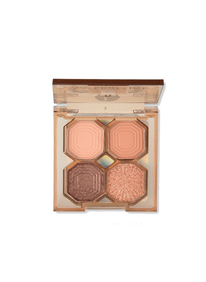 Coco Venus Eyes,4 Colors Chocolates Contour Palette Brown Eyeshadow Make Up Palettes Long Lasting Shimmer Matte Highly Pigmented