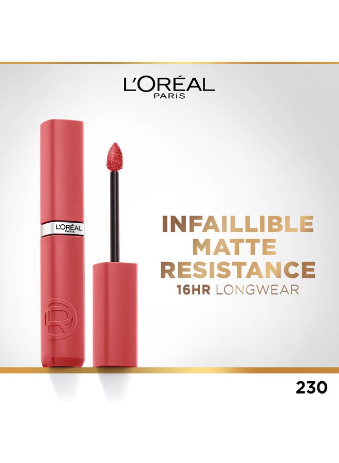 Infaillible Matte Resistance Liquid Lipstick With Hyaluronic Acid - 230 Shopping Spree
