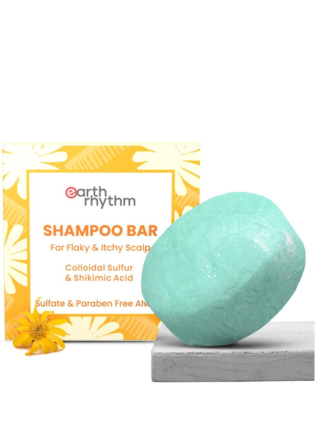 Anti Dandruff Shampoo Bar for Itchy and Flaky Scalp Men and Women Contains Arnica Peppermint and Menthol Extracts Sulphate and Paraben Free 80gm Cardboard