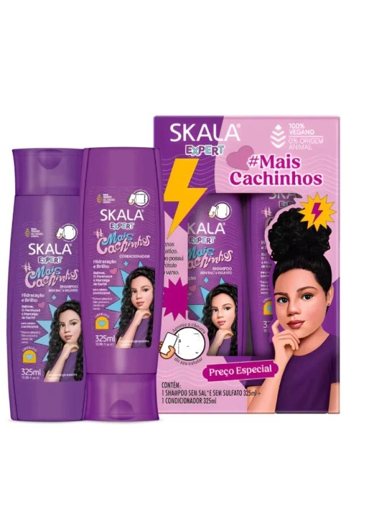 Miss Cachinhos Curly Hair Shampoo And Conditioner Set 2 x 325 ML‎