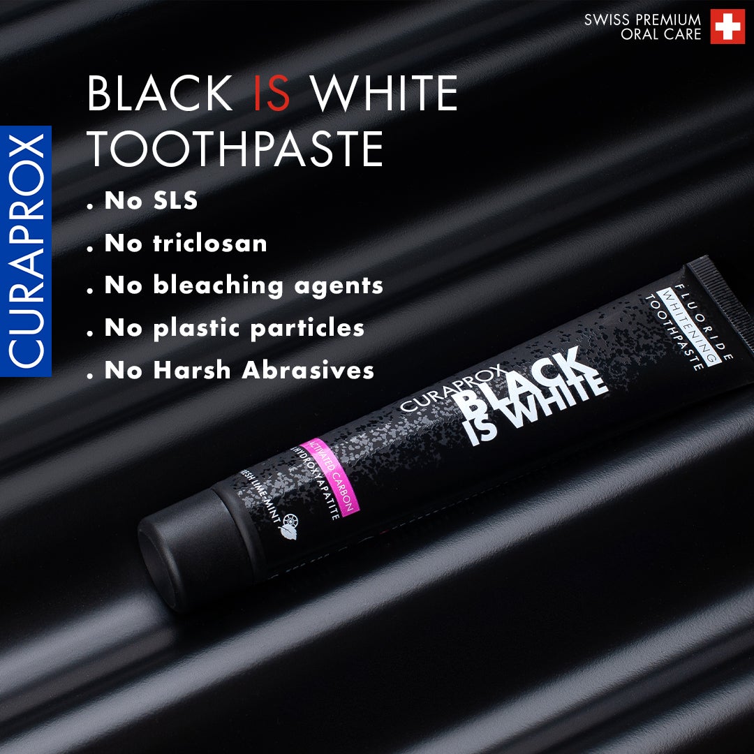 Black Is White Toothpaste - Gentle Cleaning for Sensitive Teeth & Gums I Ideal for Plaque Removal, 1 Pack - image 2