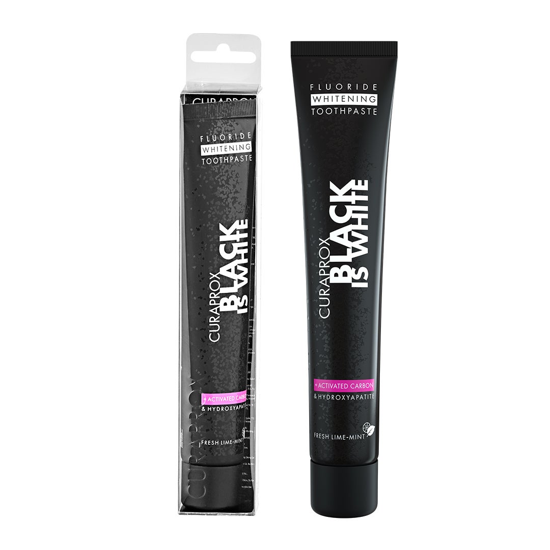Black Is White Toothpaste - Gentle Cleaning for Sensitive Teeth & Gums I Ideal for Plaque Removal, 1 Pack