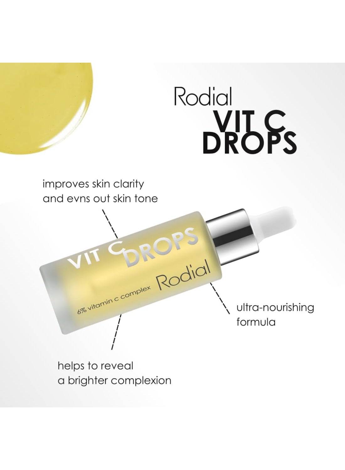 Rodial Vit C Drops 31ml – Maximum Brightening for Pigmented Skin, 6% Vitamin C Complex, Highly Concentrated Formula for Sun Damage Relief 31ml - image 7