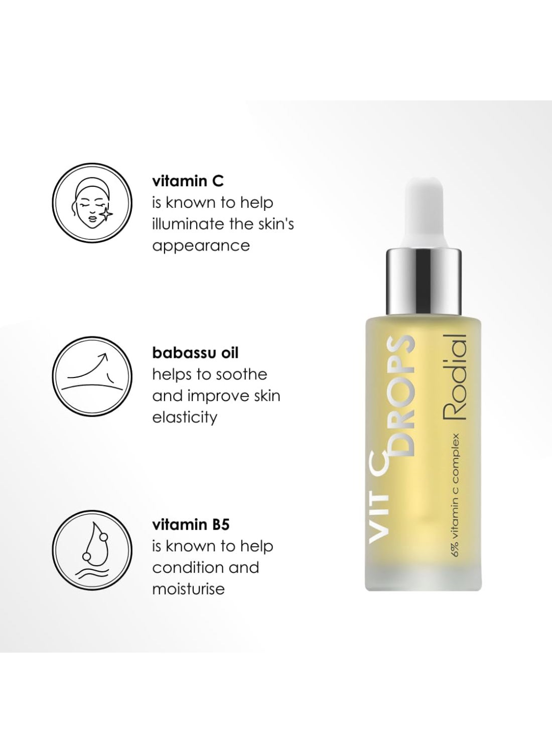 Rodial Vit C Drops 31ml – Maximum Brightening for Pigmented Skin, 6% Vitamin C Complex, Highly Concentrated Formula for Sun Damage Relief 31ml - image 8