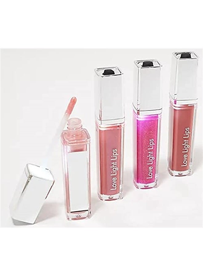 Lighted Lip Gloss with Mirror - 4 Luscious Colors |Gift|Holidays|Christmas|Bridal