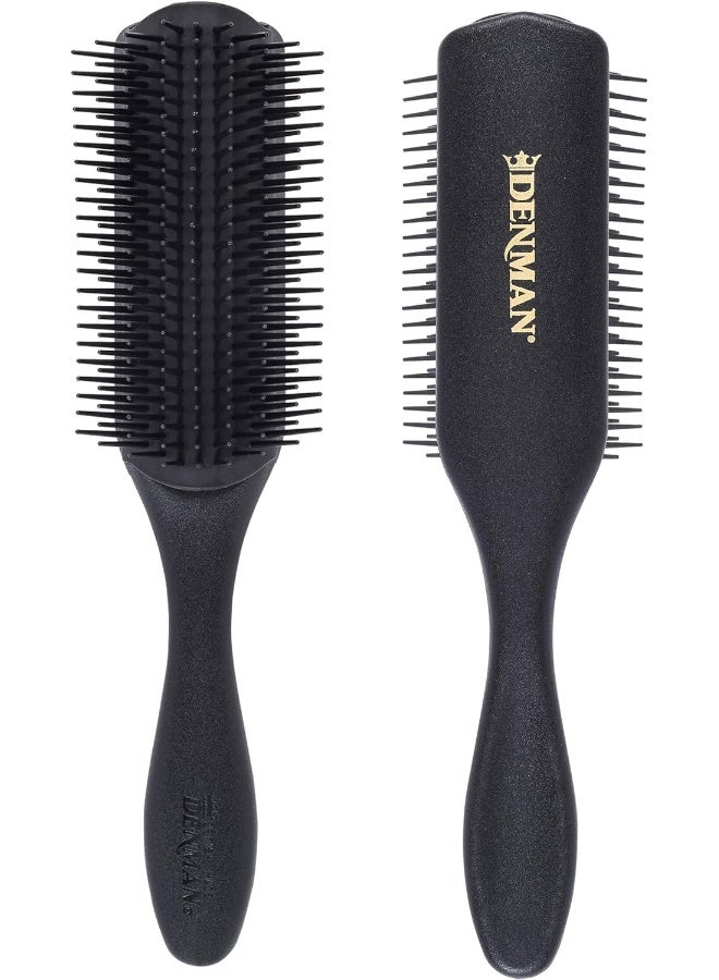 9 Row Styling Brush, Black, Medium