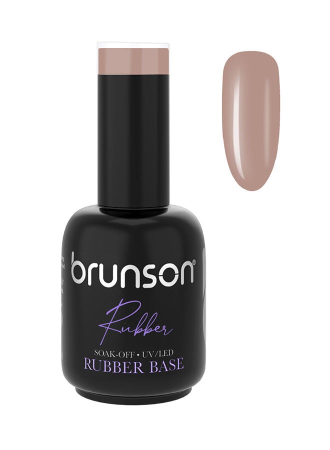 Rubber Base Gel Nail Polish Long Lasting Gel Polish Base for Chip-Free Shine Strengthens French Manicure Pedicure Rubber Base Coat UV/LED Rubber Gel Soak Off Nail Art Hard Gel Polish 18ml BRB39