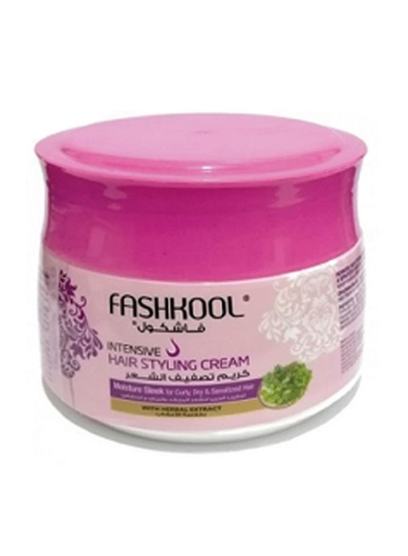 Fashkool Intensive Hair Styling Cream with Herbal Extracts, 210ml - Moisturizes and Protects Dry and Damaged Hair