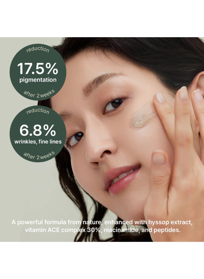 Glow Hyssop Overnight Face Mask Serum - hydrating & Anti-Aging Serum for younger looking Korean Glass Skin, 30% Vitamin A, C, E, 10% Niacinamide, Peptide - image 4