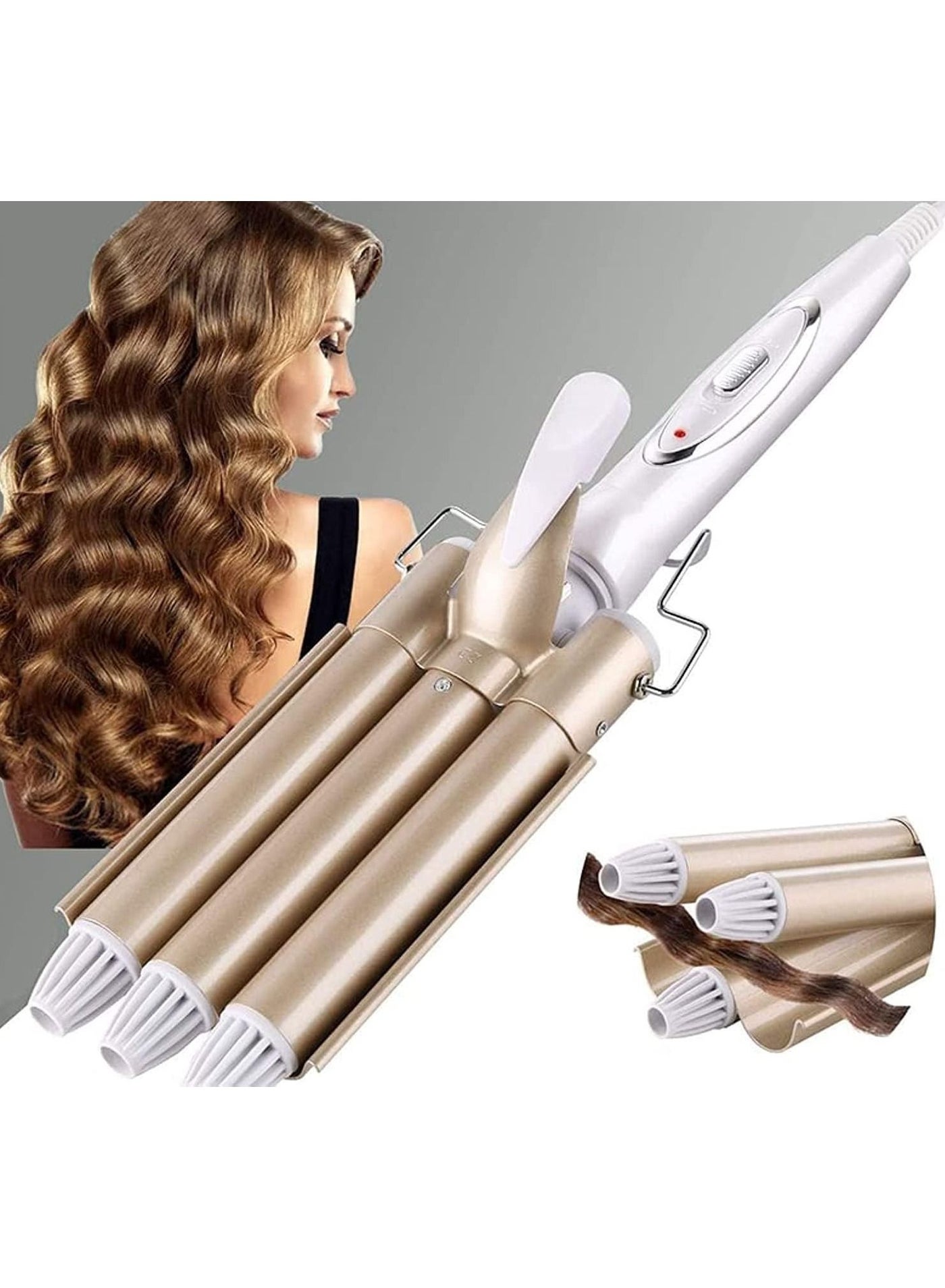 Professional Hair Tools Curling Iron Ceramic Triple Barrel Hair Styler Hair Waver Styling Tools Hair Curlers Electric Curling