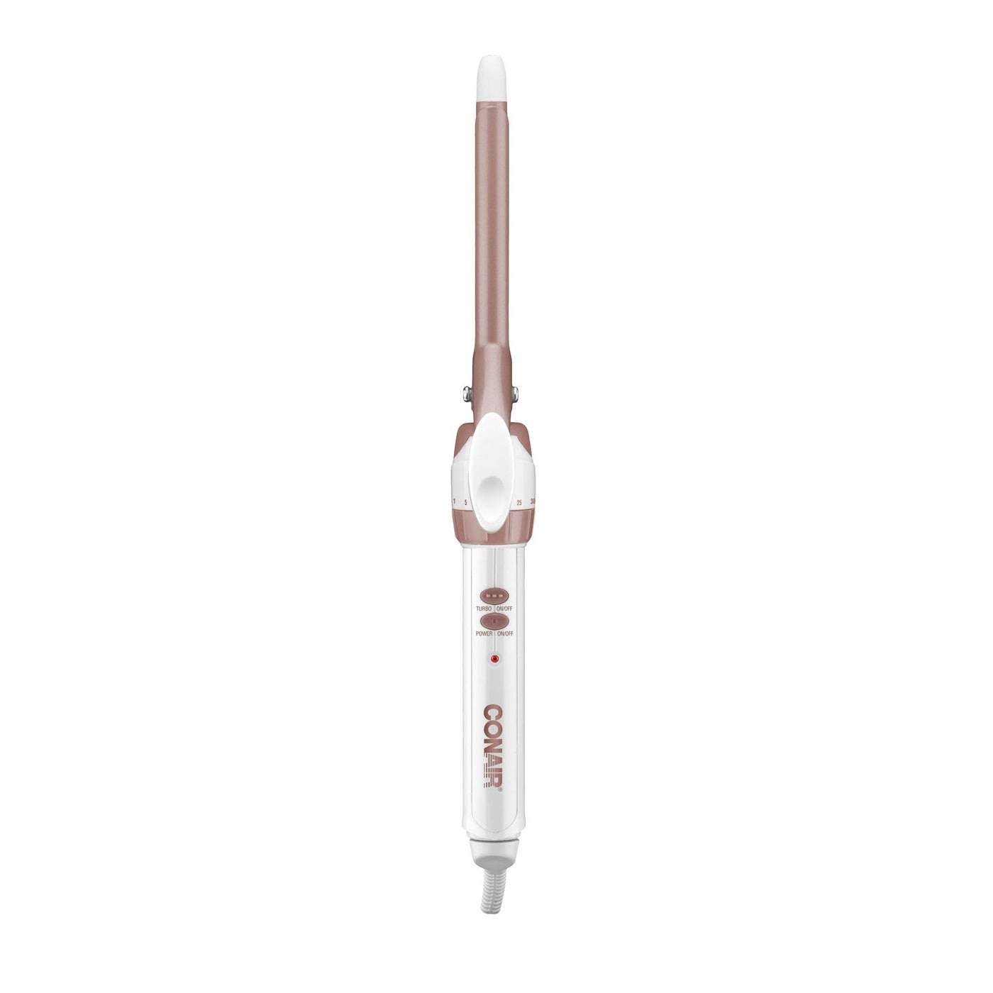 Conair Double Ceramic 1/2-Inch Curling Iron, 1/2-inch barrel produces spiral curls â€“ for use on short to medium hair