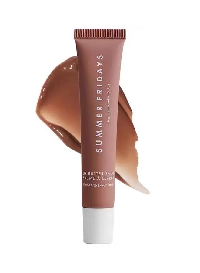 Summer Fridays Lip Balm, Moisturizing Natural Lip Balm, Moisturizes And Brightened, Contains Shea Butter, Lip Care For Dry Lips (Vanilla Beige)