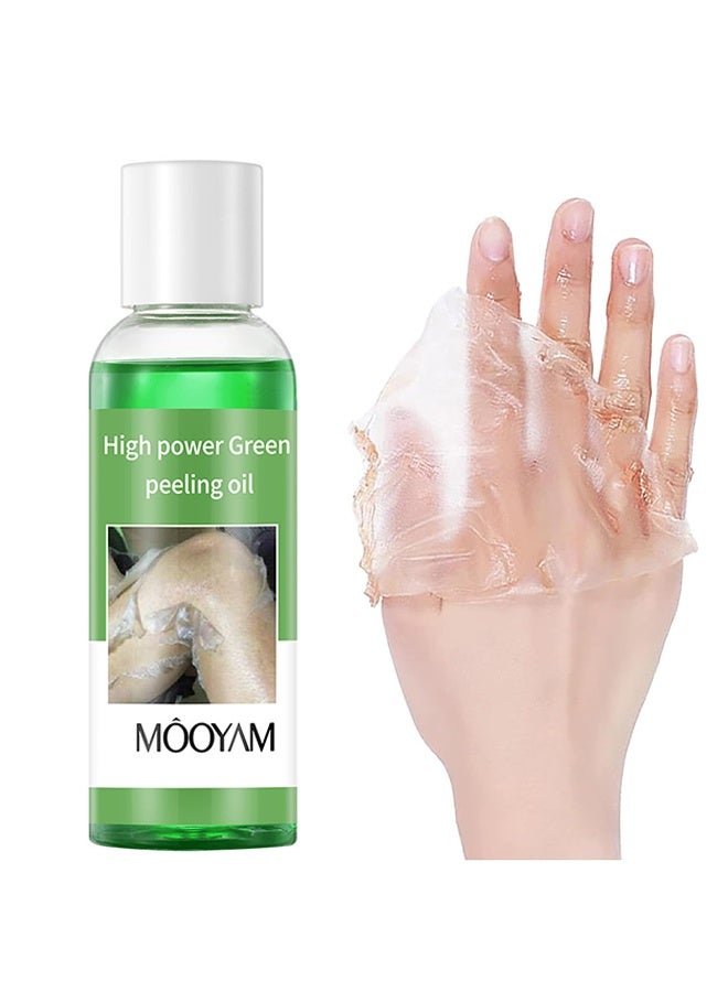 High Power Green Peeling Oil, Green Extra Strength Exfoliating Body Peeling Oil, Chemical Peel Solution for Hands and Feet, Effective Exfoliation for Smooth and Radiant Skin