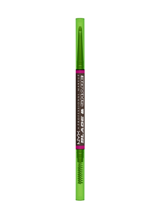 Blade And Shade Dual Edged Brow Pencil Up to 16HR wear Smooth-glide pigment Ash Brown