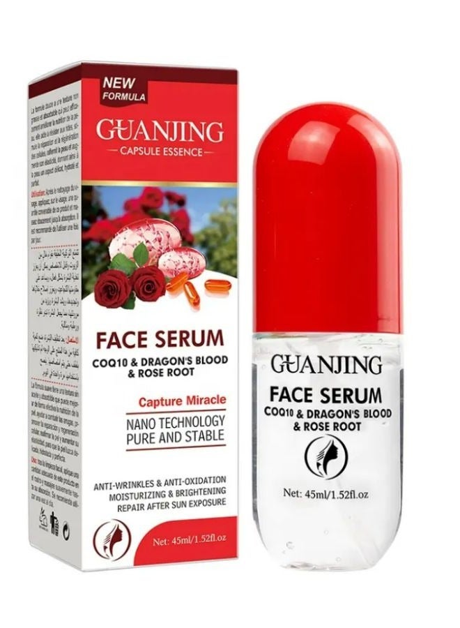 Natural Whitening Anti-wrinkles Rose Root Serum Oil Capsule Facial Care CQ10 Serum 45 ml