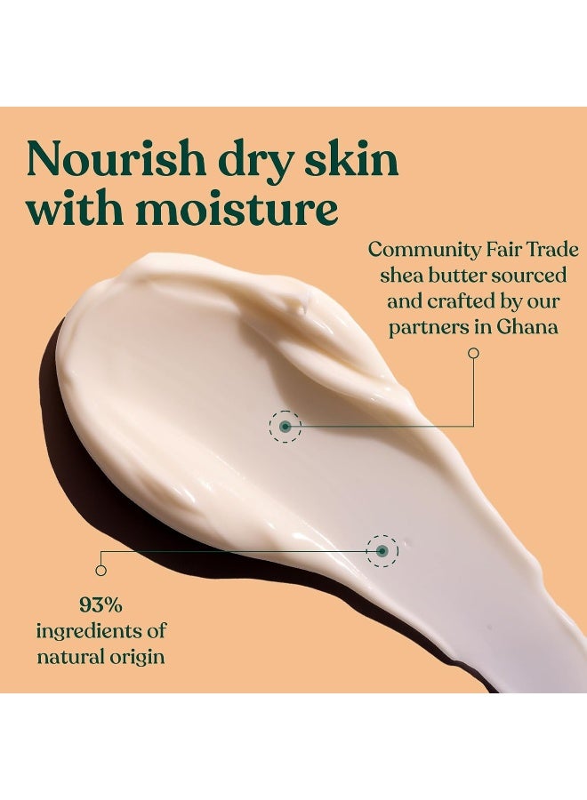 Shea Body Lotion – Creamy, Deeply Nourishing Moisturiser with Fair Trade Shea Butter | Softens Very Dry Skin, Provides 72hr Hydration | Non-Sticky, Non-Greasy, Vegan | Healthy-Looking Glow, Nutty Scent | Dermatologically Tested, 93% Natural Origin Ingredients | 200ml - image 5