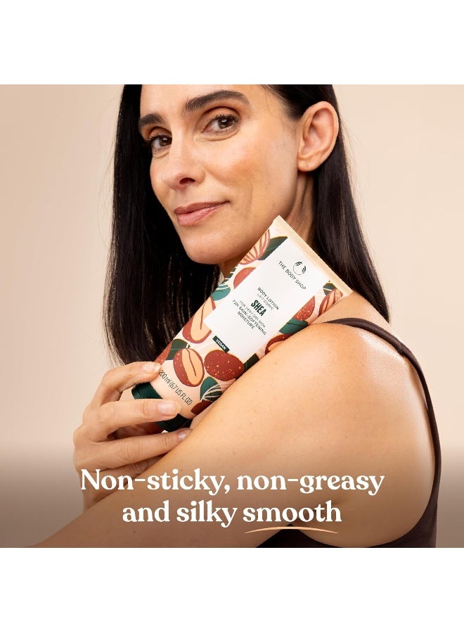Shea Body Lotion – Creamy, Deeply Nourishing Moisturiser with Fair Trade Shea Butter | Softens Very Dry Skin, Provides 72hr Hydration | Non-Sticky, Non-Greasy, Vegan | Healthy-Looking Glow, Nutty Scent | Dermatologically Tested, 93% Natural Origin Ingredients | 200ml - image 6