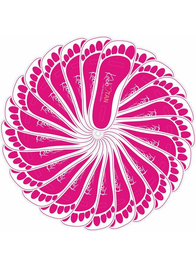 200 Pairs(400feets)Spray Tan Feet Pads Disposable & Economic Pink Feet pads for Spray tanning,Use in Tanning booth,Sunless Tanning at Home or Beauty Salon-Non Slip-Comfortable-Hygienic-Ultra Bronzing