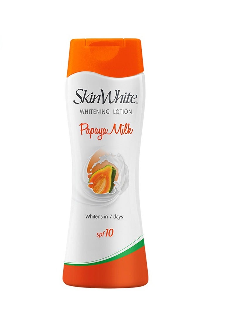 Whitening Lotion Papaya Milk SPF 10 For Lighter Softer and Healthier Skin - 200ml