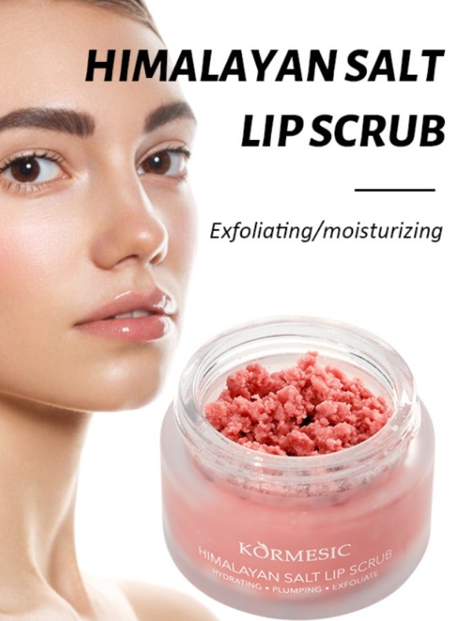 Himalayan Salt Lip Scrub Exfoliates, Hydrates, Unisex Rich in Himalayan Salt, Vitamin C, Olive Oil Suitable for all skin types