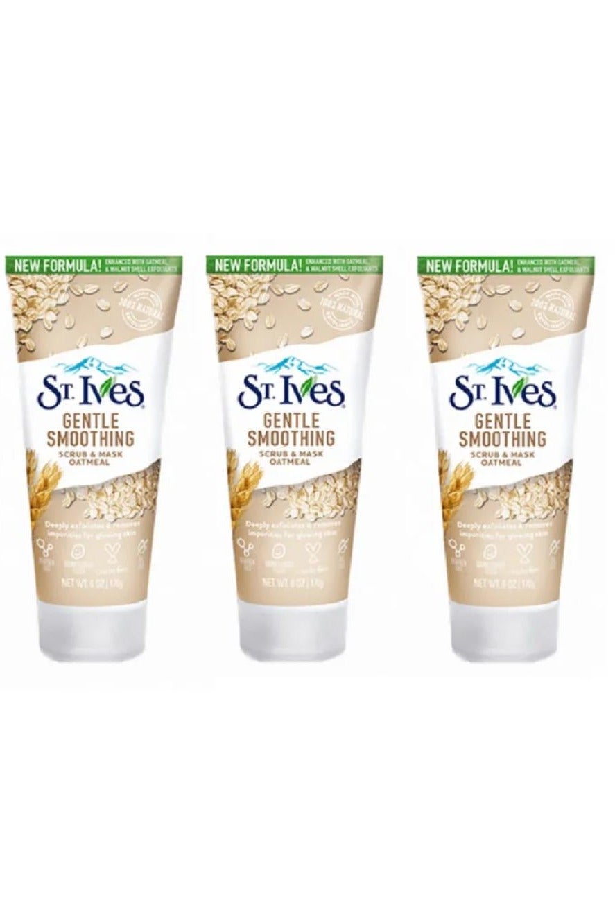 Nourished & Smooth Oatmeal Scrub + Mask 170g 3 Pcs