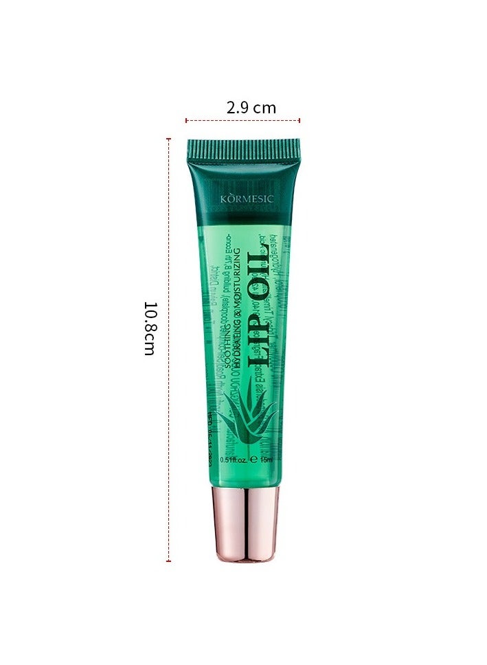2pcs Aloe Vera Lip Oil 15ml - Soothing & Moisturizing