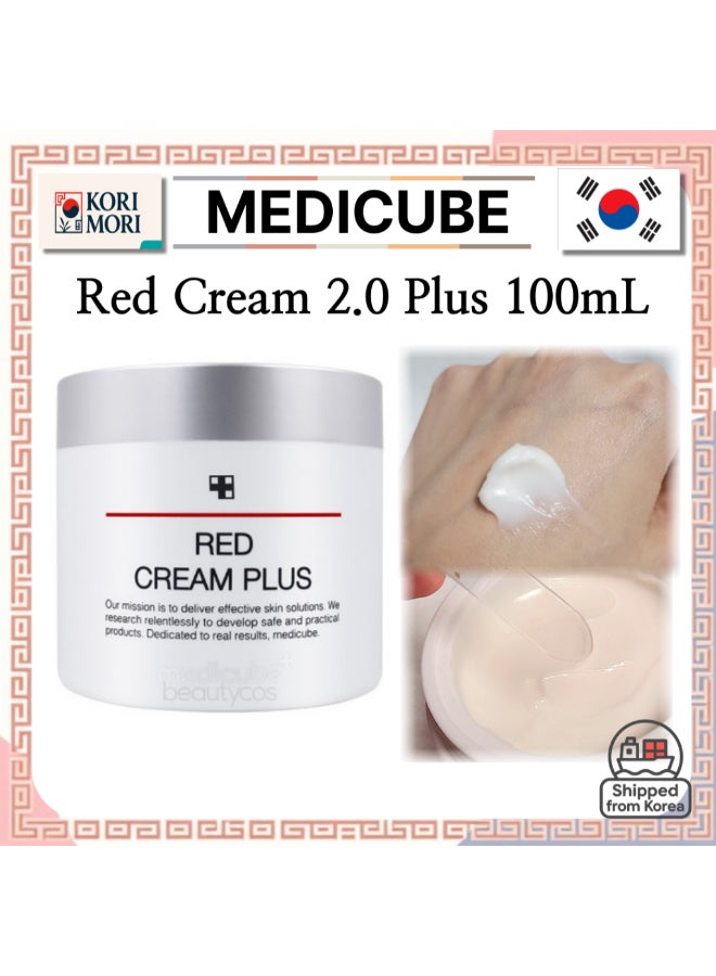 Medicube Red Cream 2.0 Low-Irritating Formula Trouble-Prone Skin BHA Niacinamide Adenosine Non-Comedogenic 100ml - image 2