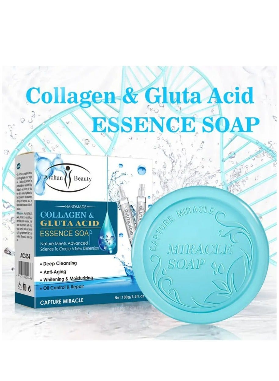Soap Organic Collagen Gluta Acid Soap Cleansing Oil Control Face Soap