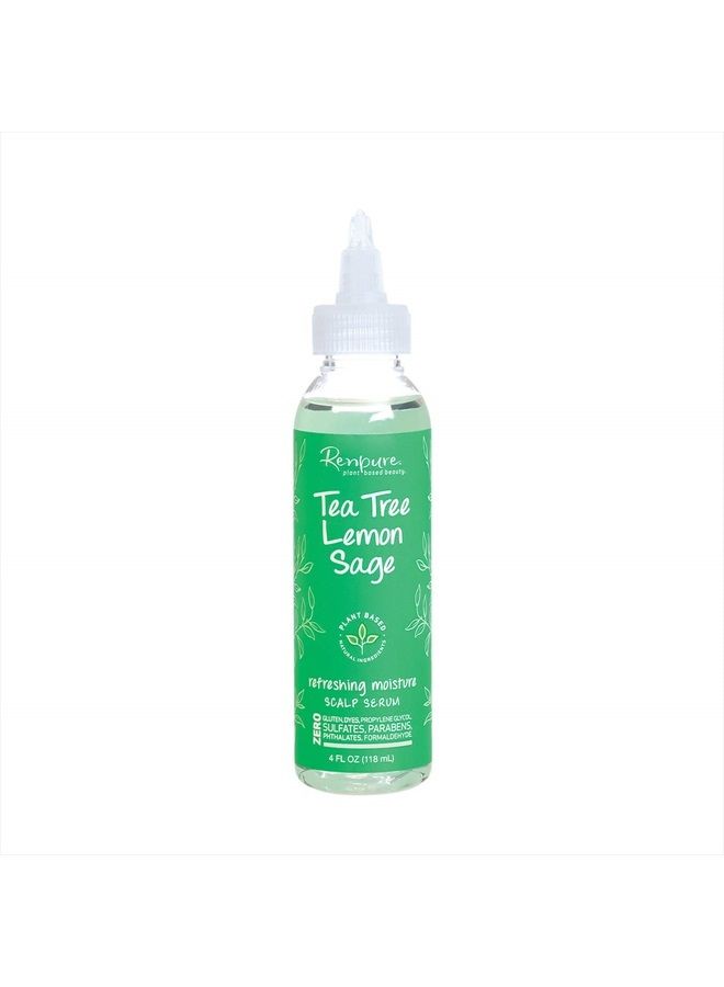 Renpure Plant-Based Beauty Tea Tree Lemon Sage Refreshing Moisture Scalp Serum, 4 Fluid Ounces