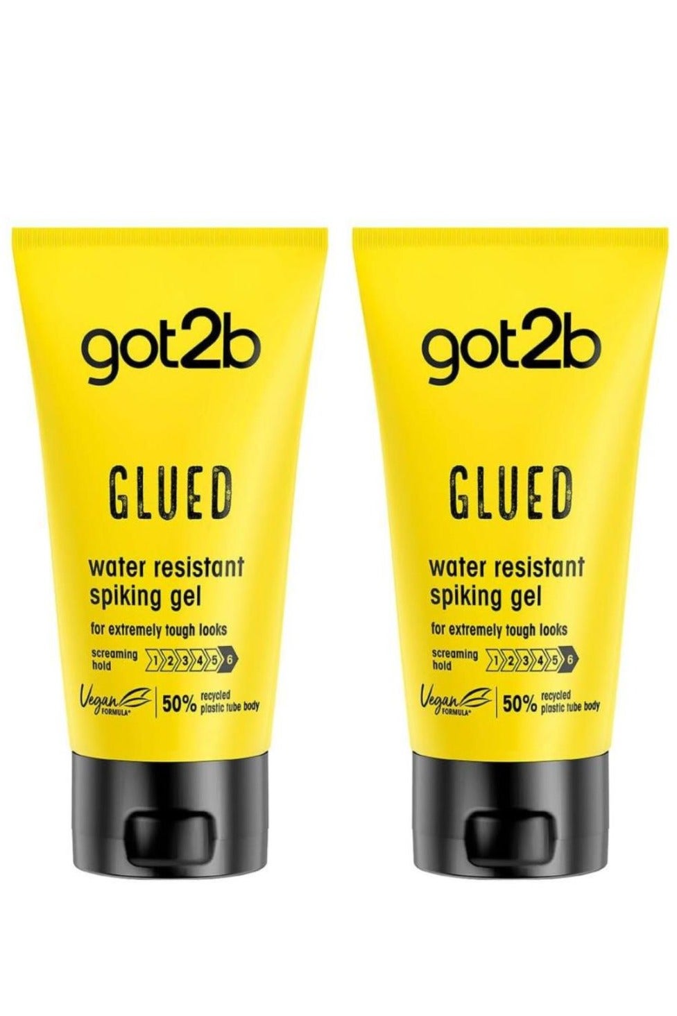 Two Pcs Glued Water Resistant Spiking Glue For Extremly Tough Looks For Hair 2*150ml