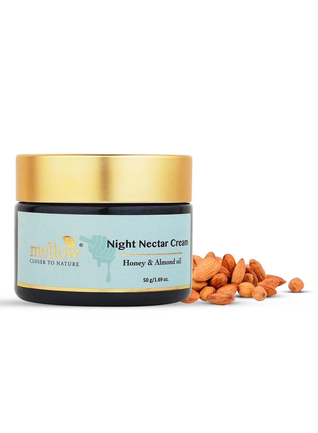 Mellow Ayurvedic Night Nectar Brightening Lightning Cream 50g with Almond Honey