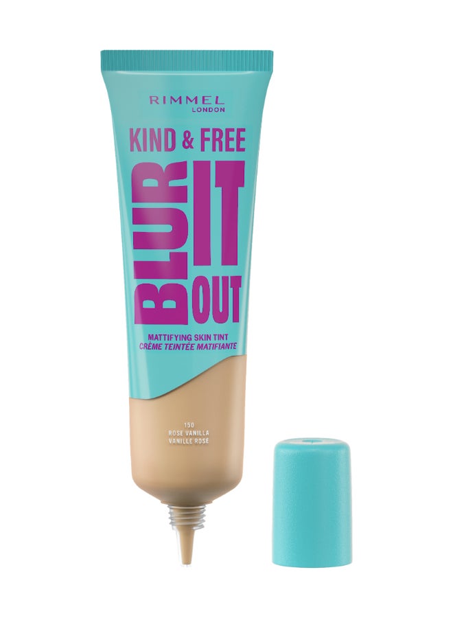Kind And Free Blur It Out Mattifying Skin Tint - 150 - Rose Vanilla, 30Ml