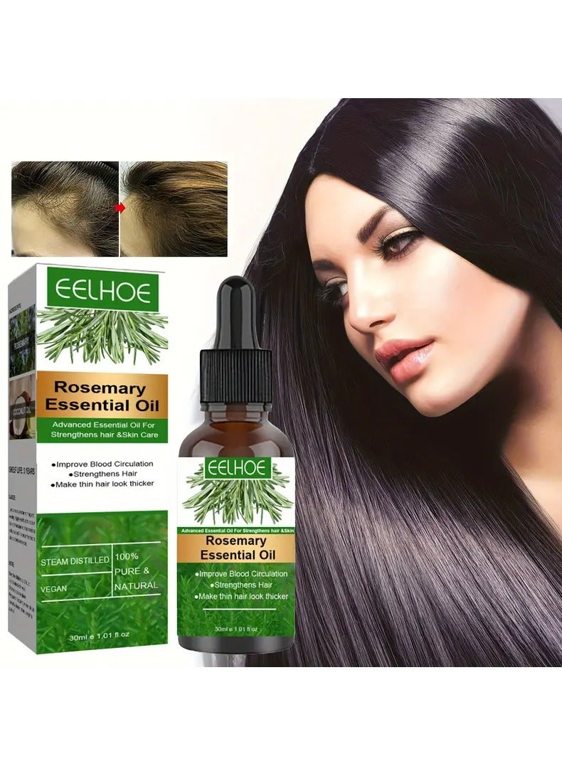 30ml Hair Oil Convenient Long Lasting Lightweight Rosemary Hair Essential Oil For Home Hair Series Hair Care Essential Oil