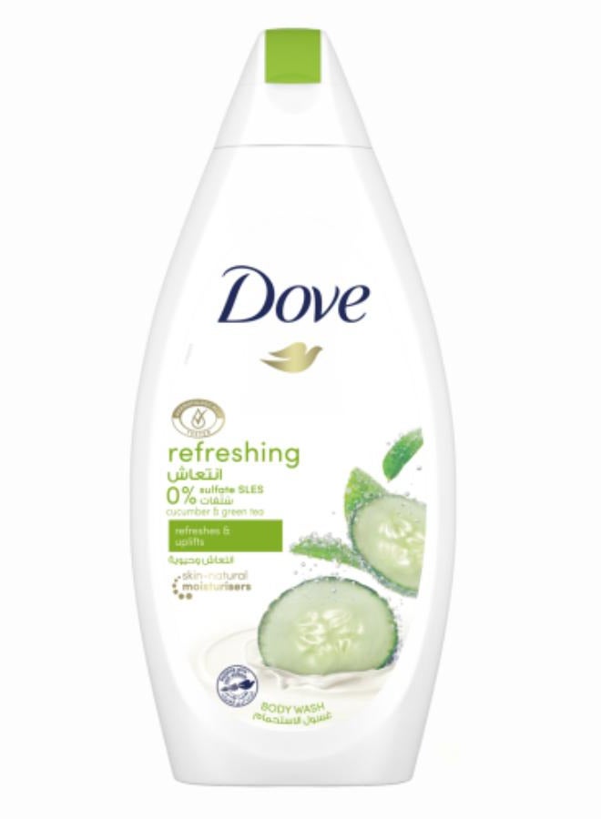 Refreshing Body Wash, for instant nourishing, Cucumber and Green Tea 500ml