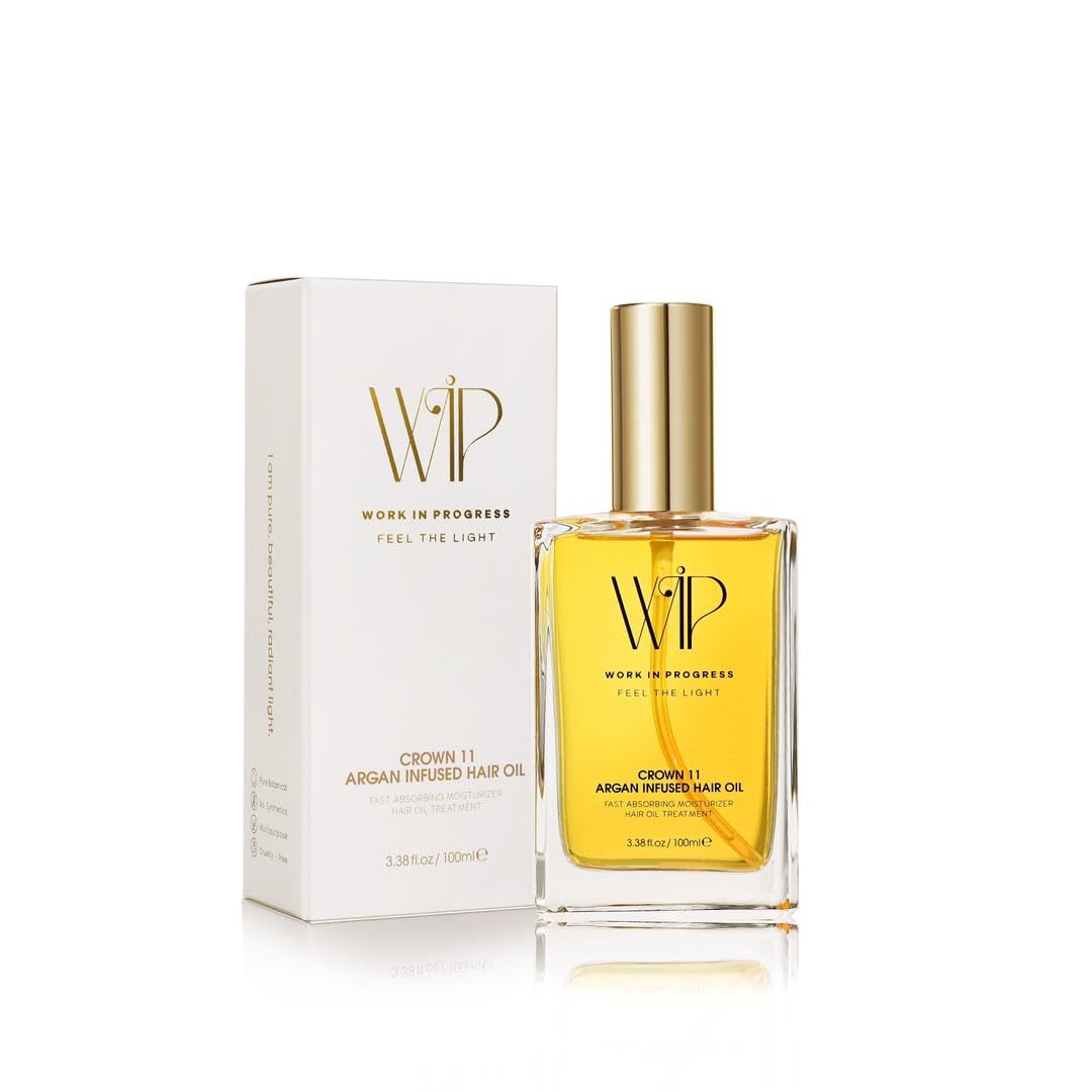 Wip Argan Infused Hair Oil √¢‚Ç¨‚Äú Lightweight Botanical Elixir for Radiant Hair Shine, Anti Frizz, Shea Moisture, Damaged Hair Repair & Nourishing Hair Care Moroccan Oil for All Hair Types - 100ml