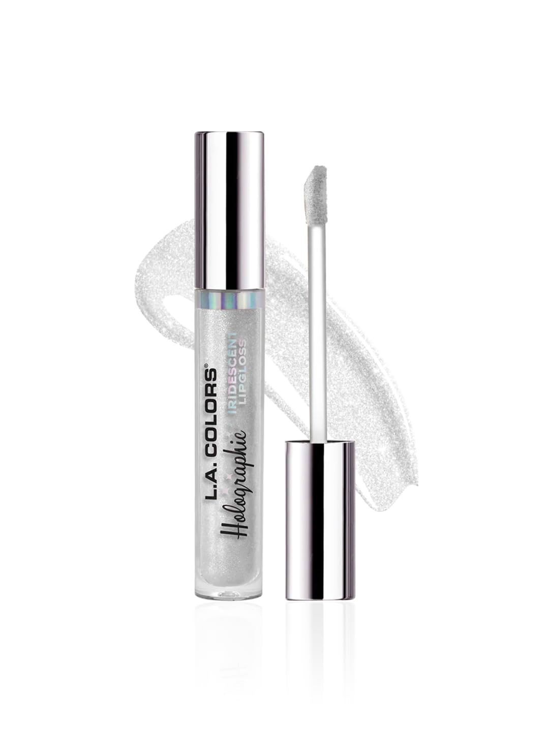 L.A. COLORS Holographic Iridescent Lipgloss, Diamond Lite CLG423