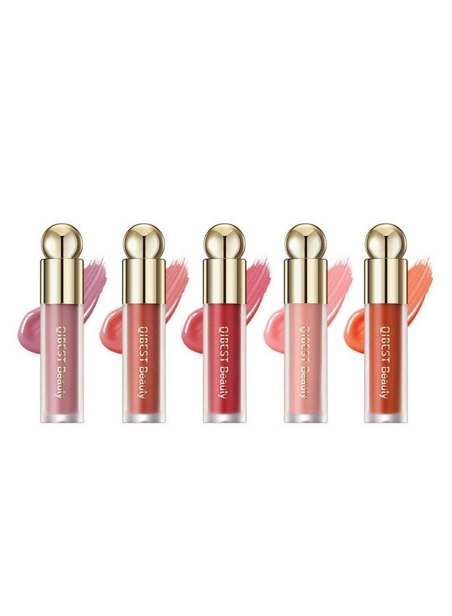 5Pcs Soft Liquid Blush Makeup Beauty Blush Makeup For Longlasting Smudge Proof Waterproof Natural Skin Tint Moisturizing Face Blush Stick For Cheek