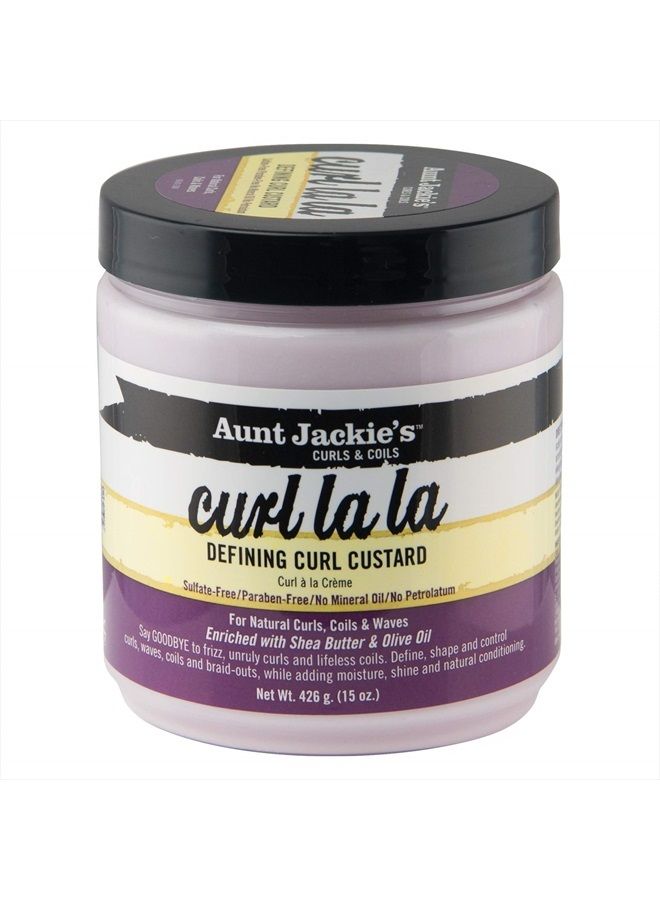Curl La La, Lightweight Curl Defining Custard, Enriched with Shea Butter & Olive Oil, Basic, 15 Ounce