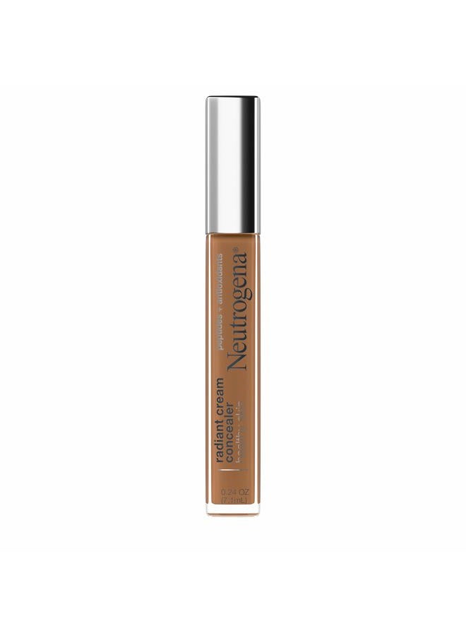 Healthy Skin Radiant Brightening Cream with Peptides & Vitamin E Antioxidant, Lightweight Perfecting Concealer, Non-Comedogenic, Mocha Medium/Deep 03 with neutral undertones, 0.24 oz