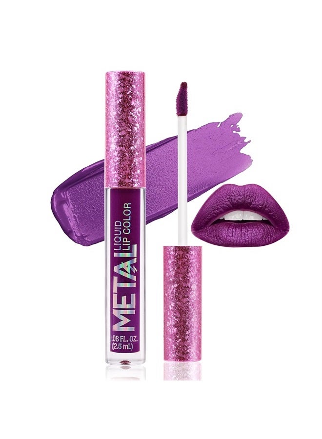 Metallic Liquid Lipsticks Matte Lips Lipstick Pearl Glitter Lip Gloss High Pigment Long Lasting Nonstick Lip Glaze Makeup for Women and Girls