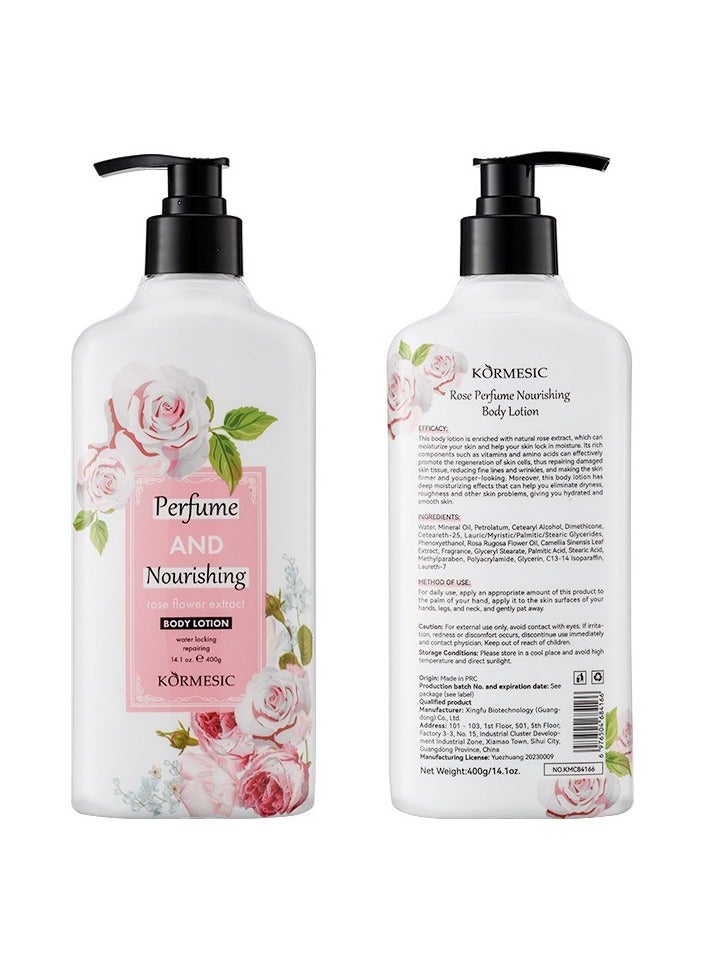 Rose Perfumed Nourishing Body Lotion 400g - Romantic & Hydrating