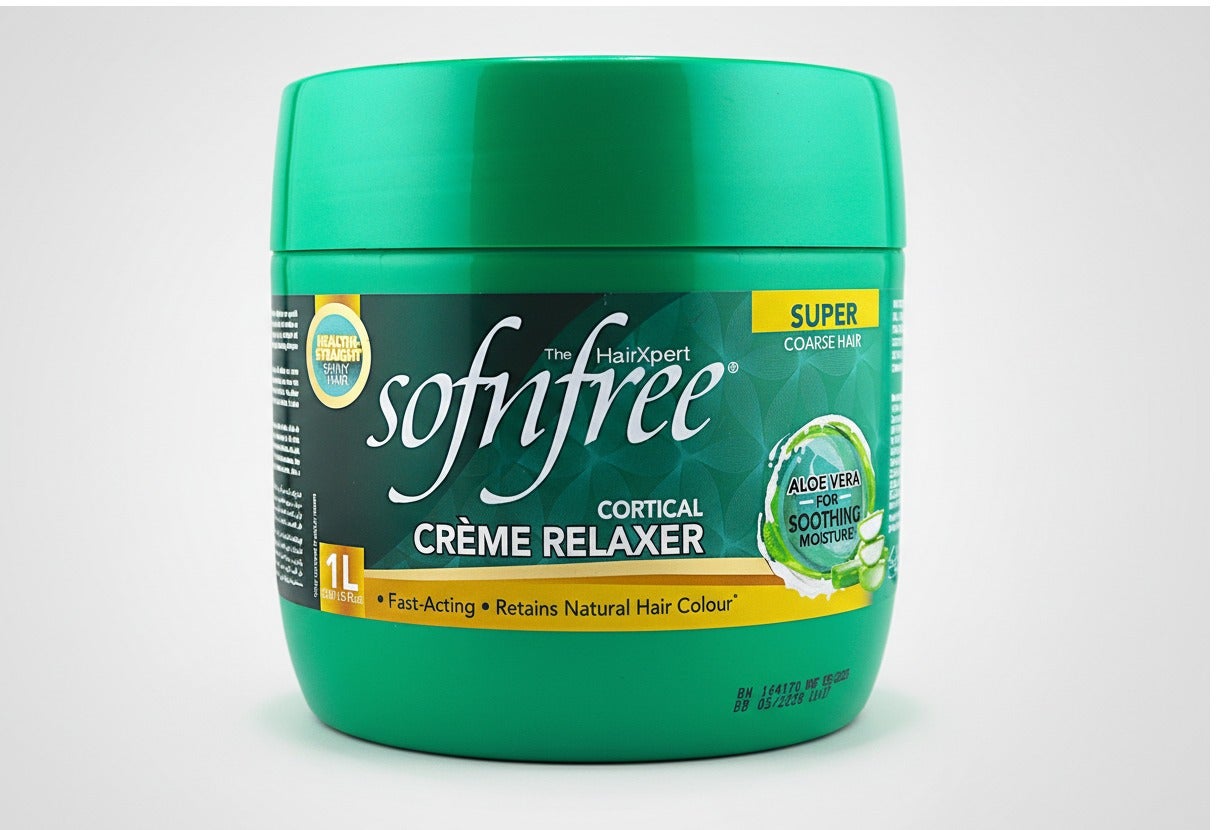 Sofnfree The Hairxpert Aloe Vera  Cortical Cream Relaxer 1L