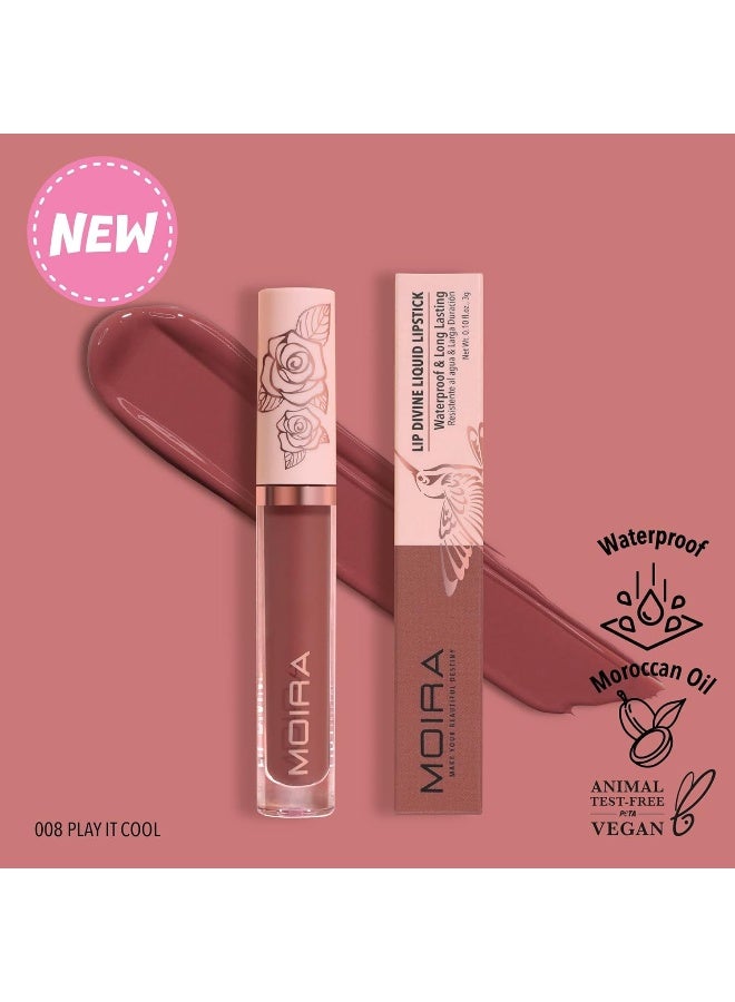 Lip Divine Liquid Lipstick (008, Play It Cool) - image 3