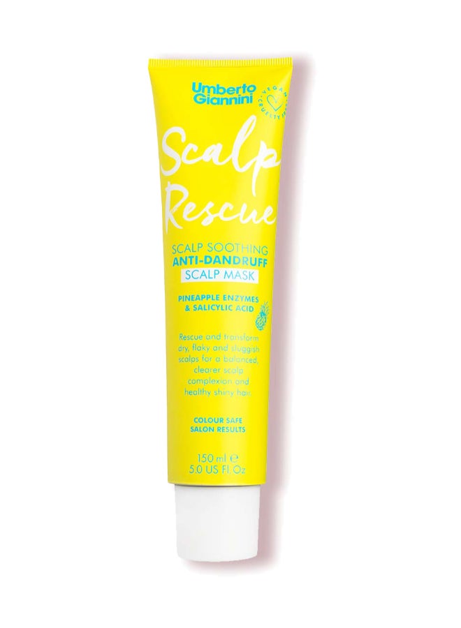 Umberto Giannini Scalp Rescue Mask 150ml – Intensive Purification for Flaky Scalps, Salicylic Acid & Pineapple, Exfoliating Treatment for Seborrhea Relief 150ml