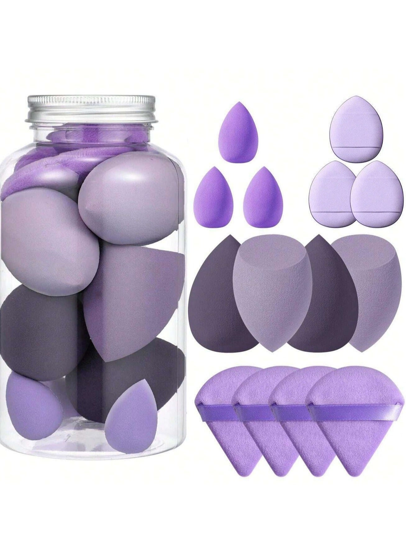 Softness Makeup Eggs Mini Makeup Ball Sponge Makeup Egg, Soft Beauty Sponge Gradient Puff Foundation Makeup Sponge Beauty Blender