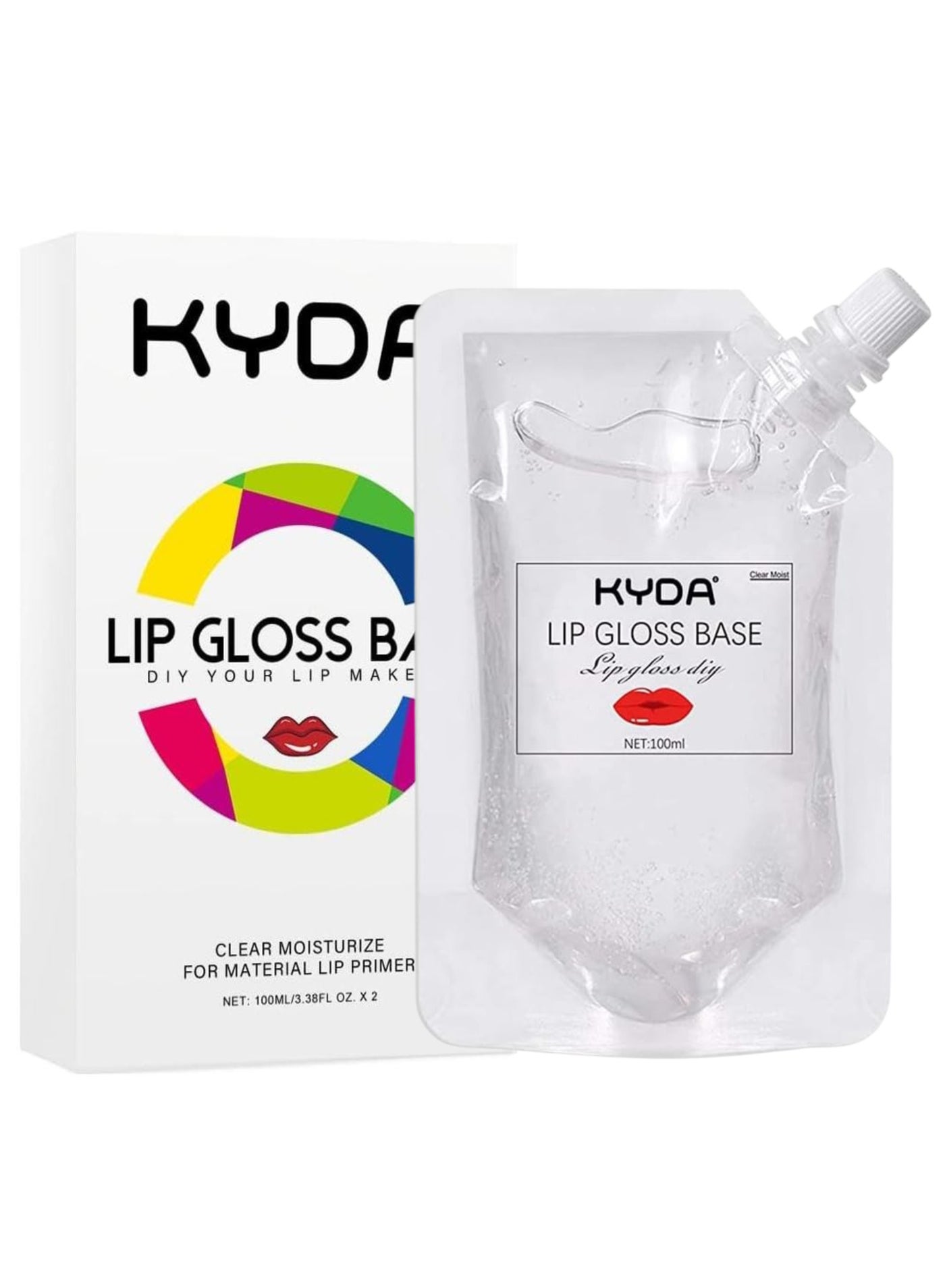 (Pack of 2) Lip Gloss Base, Moisturize Material Lip Makeup Primer, 2x100mL