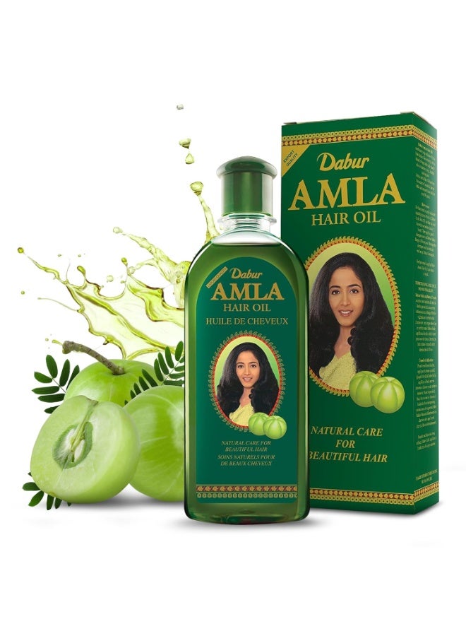 Dabur Amla Hair Oil - Nourishing Indian Oil for Men & Women, for Healthy, Moisturized Hair and Scalp (300ml)