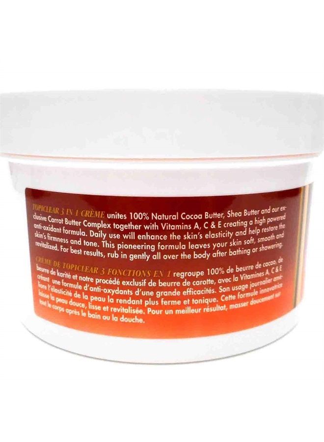 Topiclear 3 in 1 Creme Cocoa Butter, Shea Butter, Carrot Butter 18 fl oz
